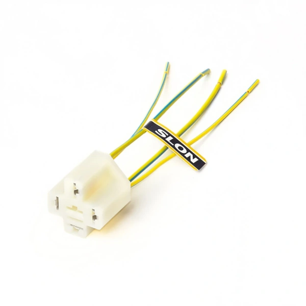 Разъем на реле 2108 (с проводом) (5 конт.) "SLON"