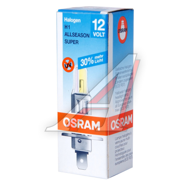 ЛАМПА H1 12V 55W P14.5s "OSRAM" ALLSEASON +30%