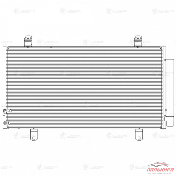 РАДИАТОР КОНДИЦИОНЕРА TOYOTA CAMRY (06-) "LUZAR"