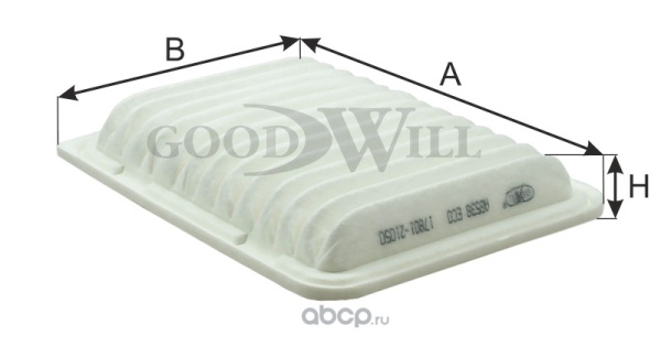 ФИЛЬТР ВОЗДУШНЫЙ AG538ECO