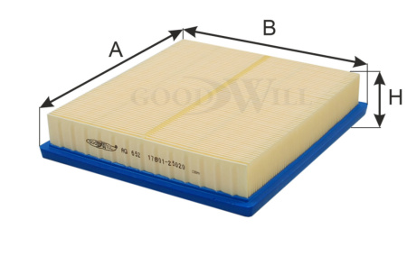 ФИЛЬТР ВОЗДУШНЫЙ AG652  GOODWILL