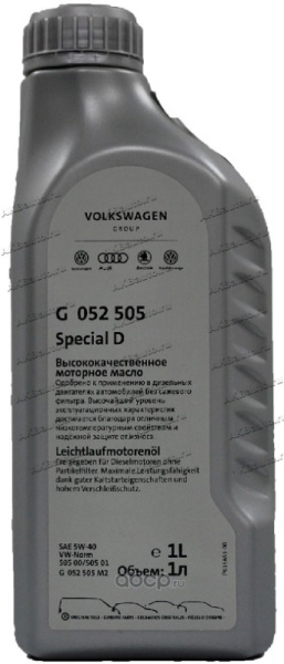 МАСЛО МОТОРНОЕ "VAG SPECIAL D" 5W40 (1 Л СИН.)