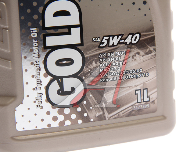 МАСЛО МОТОРНОЕ "TEBOIL" GOLD L 5W/40 SN/CF, A3/B4 (1Л, СИНТ)