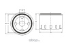 ФИЛЬТР МАСЛЯНЫЙ FORD FOCUS II, FIESTA V, FUSION, MAZDA 3/6 "SCT"