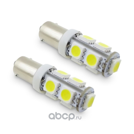 ЛАМПА СВЕТОДИОДНАЯ B009 Т8 (BA9S) 9SMD 5050,  БЛ. (БЕЛЫЙ) "AVS"