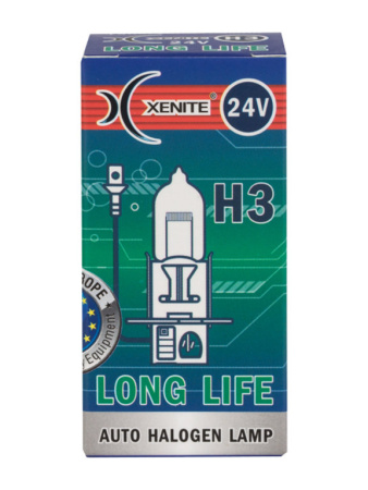 ЛАМПА H3 24V 70W "XENITE" LONG LIFE