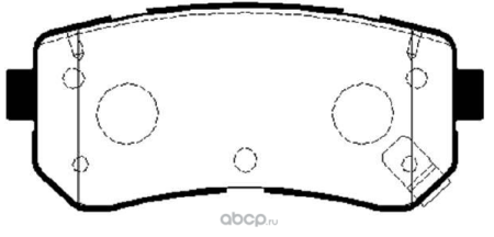 Колодки тормозные задние KIA CEED, RIO, SPORTAGE, HYUNDAI ACCENT, i20, i30, ix35 CTR GK0555