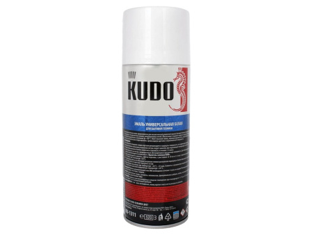 ЭМАЛЬ "KUDO" ДЛЯ БЫТОВОЙ ТЕХНИКИ БЕЛАЯ  520 МЛ.