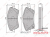 Колодки тормозные передние TOYOTA Auris (BOS) 1.4-1.6 07> / Corolla (BOS) 1.4D 06>