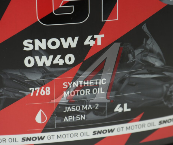 МАСЛО МОТОРНОЕ "LAVR" GT SNOW 4T 0W/40 SN МОТО (4Л)