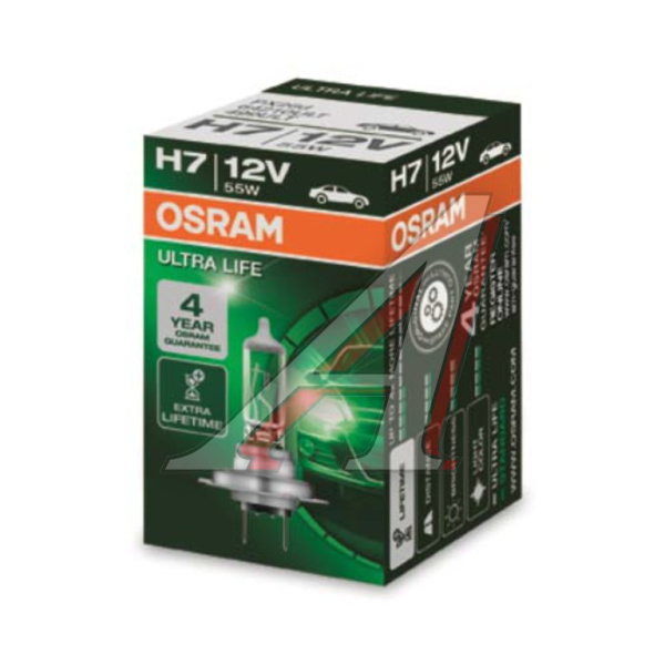 ЛАМПА H7 12V 55W PX26d "OSRAM" ULTRALIFE