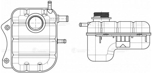 БАЧОК РАСШИРИТЕЛЬНЫЙ CHEVROLET LACETTI (04) (LET 0572)  LUZAR LET0572
