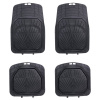 КОВРИКИ САЛОНА УНИВЕРСАЛЬНЫЕ ПВХ (76Х50 СМ) ЧЕРНЫЙ "AIRLINE" (С ВЫС. БОРТИКОМ)