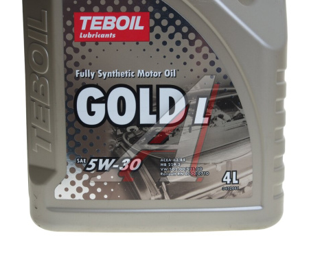 МАСЛО МОТОРНОЕ "TEBOIL" GOLD L 5W/30 SN/CF, A3/B4 (4Л, СИНТ)