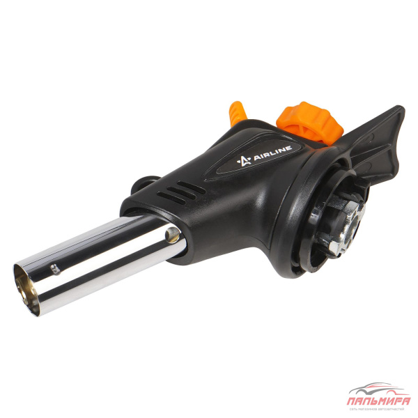 ГОРЕЛКА ГАЗОВАЯ С ПЬЕЗОПОДЖИГОМ "AIRLINE" (ПОД ЦАНГОВЫЙ БАЛЛОН, D20*60 ММ. АНТИ-ВСПЫШКА)