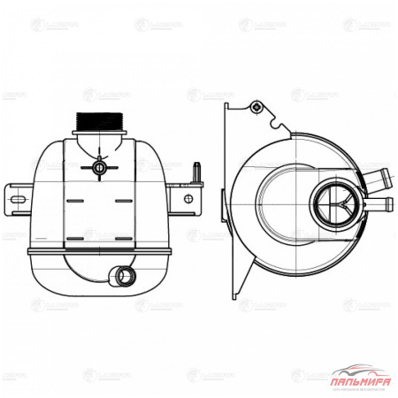 БАЧОК РАСШИРИТ. ОХЛ. ЖИДКОСТИ ДЛЯ А/М ЛАДА LARGUS (12-)/RENAULT LOGAN (08-)/DUSTER (10-) (LET 0938)