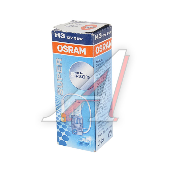 ЛАМПА H3 12V 55W PK22s "OSRAM" SUPER