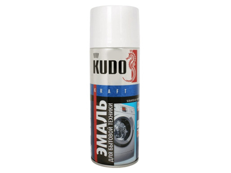 ЭМАЛЬ "KUDO" ДЛЯ БЫТОВОЙ ТЕХНИКИ БЕЛАЯ  520 МЛ.