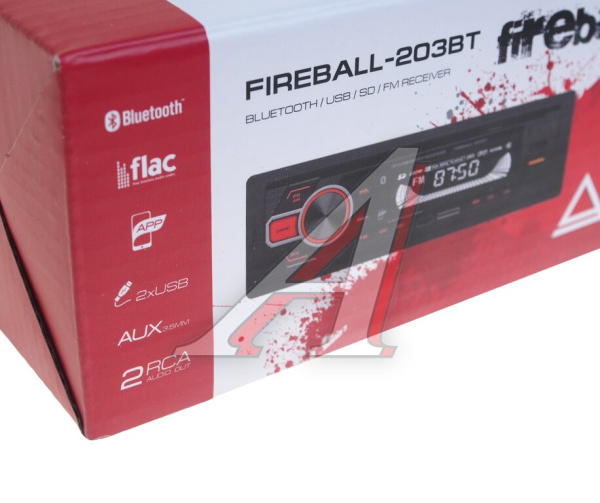 АВТОМАГНИТОЛА "AURA" FIREBALL-203BT USB/SD РЕСИВЕР