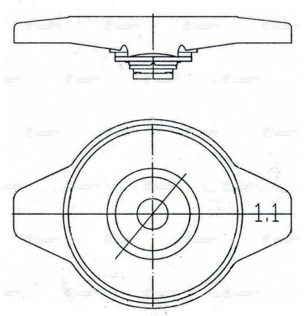 КРЫШКА РАДИАТОРА TOYOTA/SUZUKI/MAZDA/HONDA "LUZAR"
