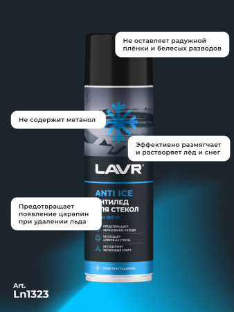 РАЗМОРАЖИВАТЕЛЬ СТЕКОЛ АНТИЛЕД "LAVR" (650 МЛ)