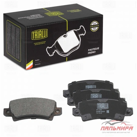 КОЛОДКИ ТОРМОЗНЫЕ ЗАДНИЕ TOYOTA COROLLA (E12) (02-) ДИСК. (PF 4108) TRIALLI