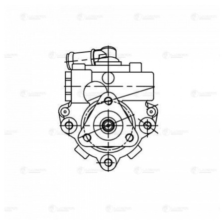 НАСОС ГУР для а/м ГАЗ-3302 ДВ. CUMMINS "LUZAR"