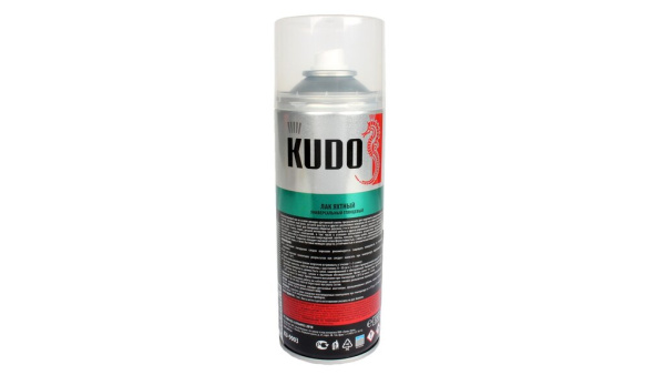 ЛАК СПРЕЙ ЯХТНЫЙ 520 МЛ KUDO (ГЛЯНЦЕВЫЙ)