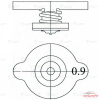 КРЫШКА (ПРОБКА) РАДИАТОРА ДЛЯ А/М LADA/TOYOTA/HONDA/MAZDA/NISSAN 0.9 BAR (БОЛЬШОЙ КЛАПАН) LL1901