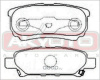 КОЛОДКИ ТОРМОЗНЫЕ ДИСКОВЫЕ ЗАДНИЕ AKD1263