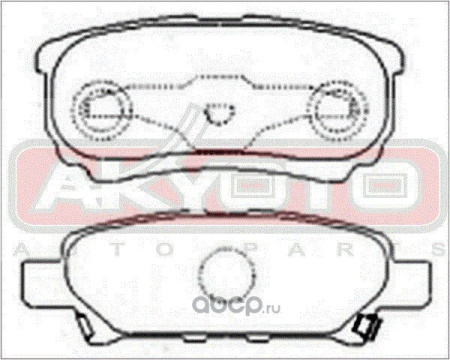 КОЛОДКИ ТОРМОЗНЫЕ ДИСКОВЫЕ ЗАДНИЕ AKD1263
