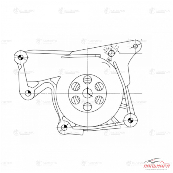 (!!!) НАСОС ВОДЯНОЙ RENAULT DUSTER (12-)/MEGANE III (09-) 1.5D [K9K] (LWP 0997)