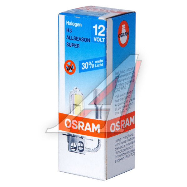 ЛАМПА H3 12V 55W PK22s "OSRAM" ALLSEASON SUPER