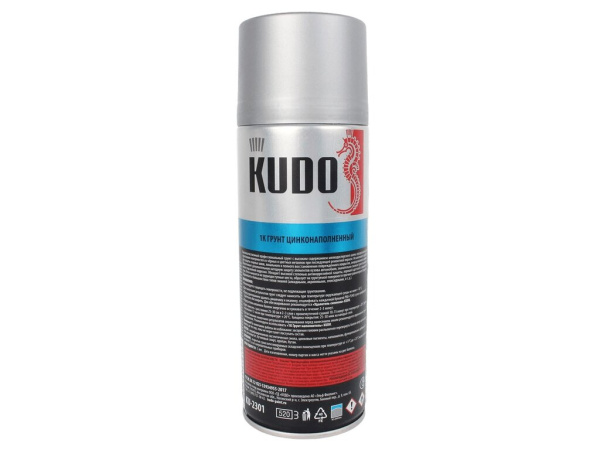 ГРУНТ КУДО 1К СЕРЫЙ ЦИНКОНАПОЛН. 520 ГР KU2301
