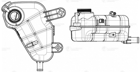 Бачок расширительный CHEVROLET Aveo (T300), Cobalt LUZAR