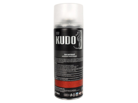 ЛАК СПРЕЙ АКРИЛОВЫЙ 520 МЛ KUDO (МАТОВЫЙ)