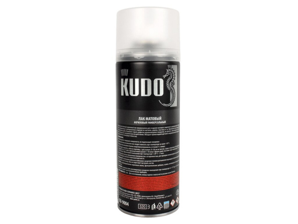 ЛАК СПРЕЙ АКРИЛОВЫЙ 520 МЛ KUDO (МАТОВЫЙ)