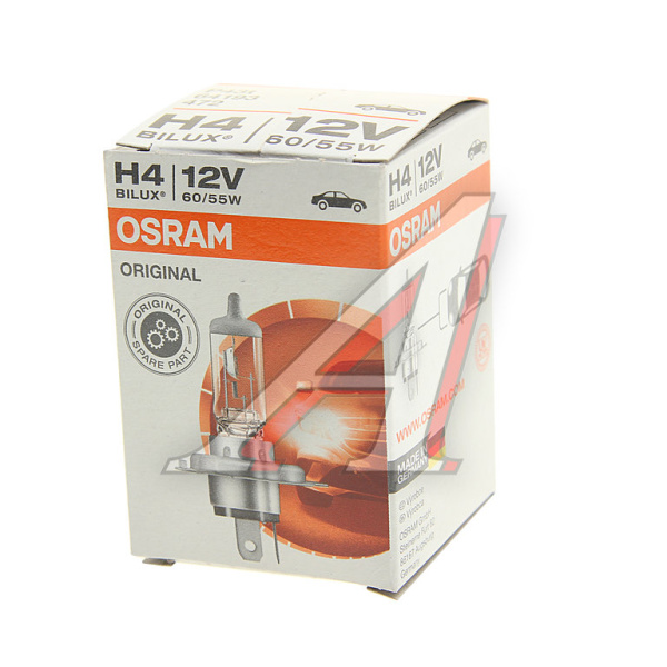 ЛАМПА H4 12V 60/55W P43t "OSRAM"