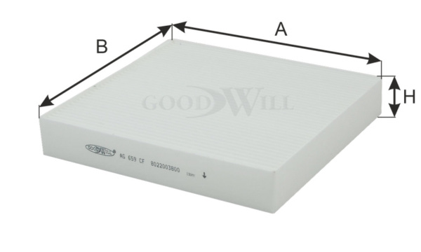 Фильтр салона AG 659 CF GoodWill