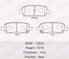 КОЛОДКИ ТОРМОЗНЫЕ ДИСКОВЫЕ MASUMA MS2466