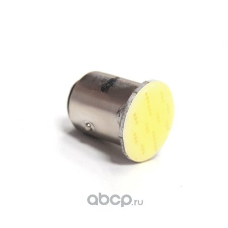 ЛАМПА СВЕТОДИОДНАЯ 12V 21/5W 1 COB 12-CHIP 2 КОНТАКТА (БЕЛАЯ)