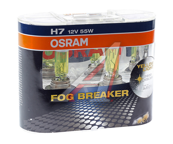 ЛАМПА H7 12V 55W PX26d "OSRAM" FOG BREAKER +60%